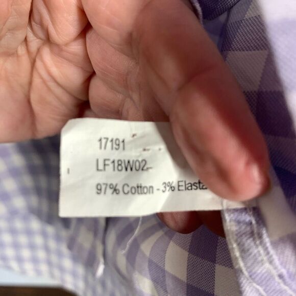 Peter Millar Women's Checkered Button Down Long Sleeve Shirt Size Medium - Picture 6 of 6